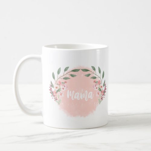 Mama boho floral mug