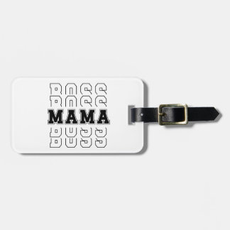 Mama boss luggage tag