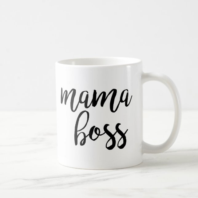 Mama Boss Typography Coffee Mug (Right)