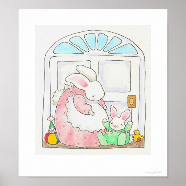 Mama Bunny and Baby Print (Front)