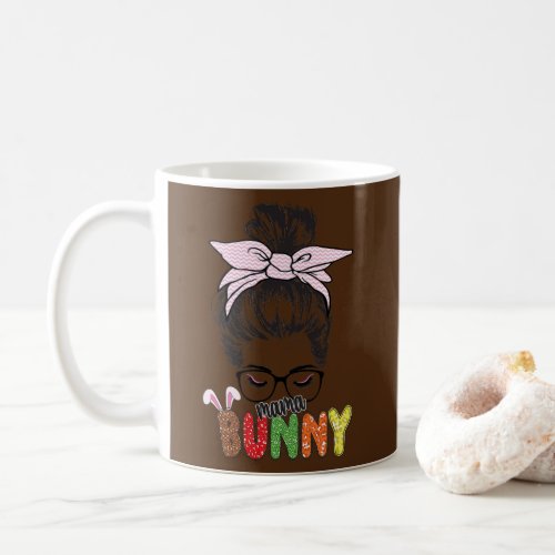 Mama Bunny Happy Easter Rabbit Bunny Squad Funny  Coffee Mug