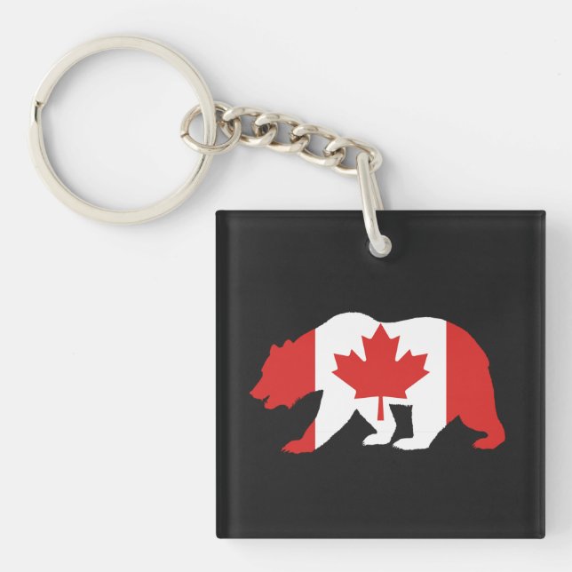 MAMA CANADA T-Shirt Button Keychain (Front)