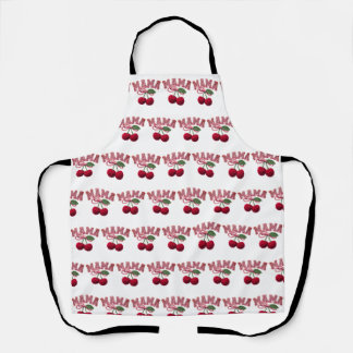 Mama Cherry Apron – Funny Kitchen Apron for Mom / 