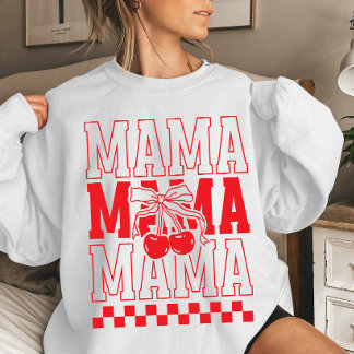 Mama Cherry Coquette Mother's Day Sweatshirt