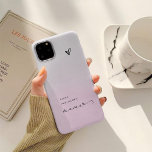Mama | Chic Script and Heart with Kids Names Case-Mate iPhone 14 Case<br><div class="desc">This stylish phone case features black modern script typography that says "mama, " with a chic scribbled heart on a blush pink ombre look background. Simple elegant text displays the names of your children. The perfect Mother's Day gift for your favorite mom!</div>