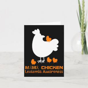 Mama Chicken Aml Leukemia Awareness Card