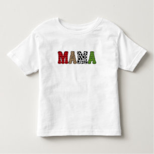 Mama Christmas Plaid Pattern - Christmas Designs Toddler T-shirt