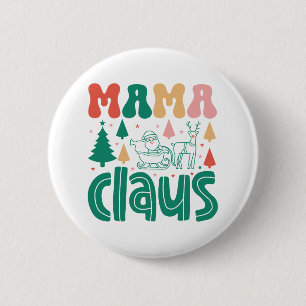 Mama Claus Christmas Design-60097 Button