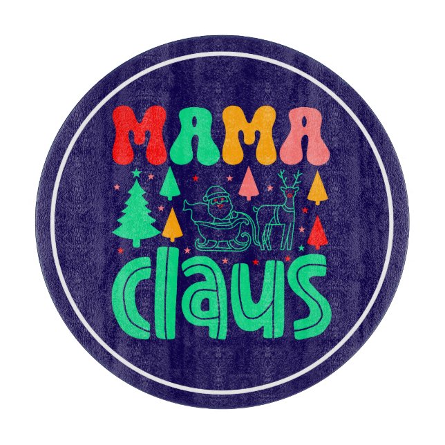 Mama Claus Christmas Design-60097 Cutting Board (Front)