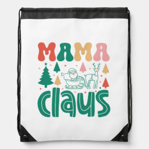 Mama Claus Christmas Design-60097 Drawstring Bag
