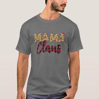 Mama Claus Christmas Family Matching Pajama Santa T-Shirt