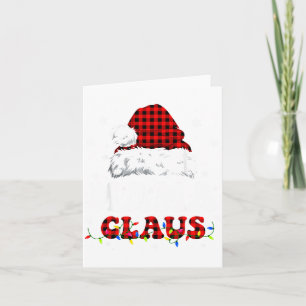 Mama Claus Funny Christmas Lights Pajama Family Ma Card
