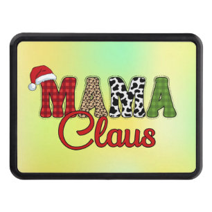 Mama Claus Plaid Pattern-60096 Hitch Cover