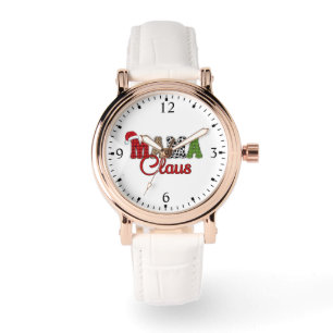 Mama Claus Plaid Pattern-60096 Watch