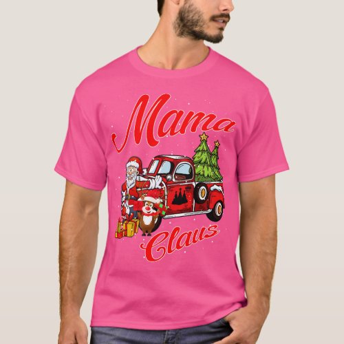 Mama Claus Santa  Christmas Funny Awesome Gift T_Shirt