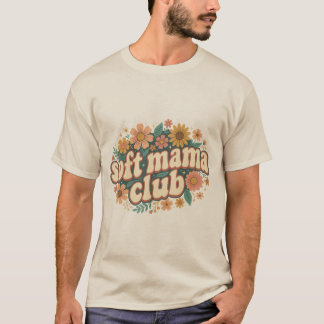 Mama Club Retro Floral Mother's Day T-Shirt