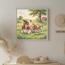 Mama Cow and Calf Nursery