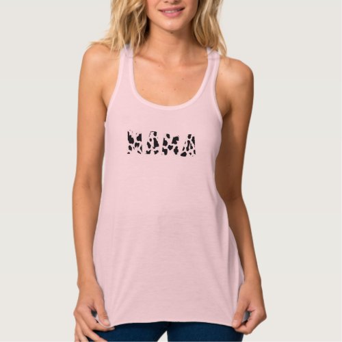 Mama Cow Print Cow Pattern Mothers Day T_Shirtpn Tank Top