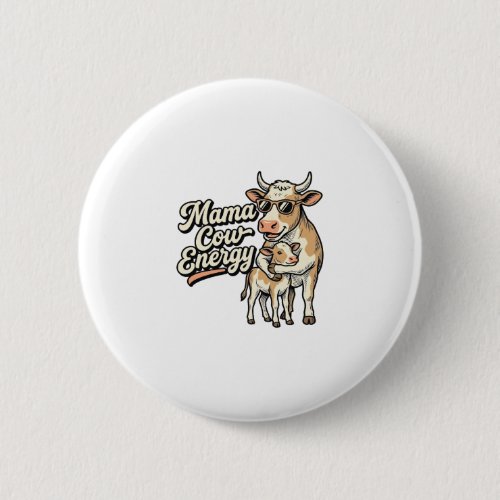 Mama Cow Shirt for Country Farm Moms Button
