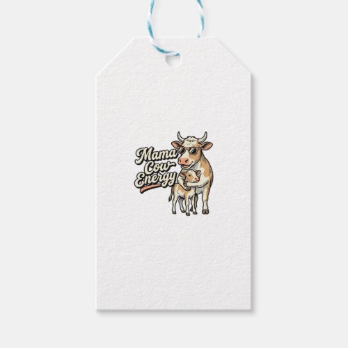 Mama Cow Shirt for Country Farm Moms Gift Tags
