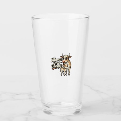 Mama Cow Shirt for Country Farm Moms Glass
