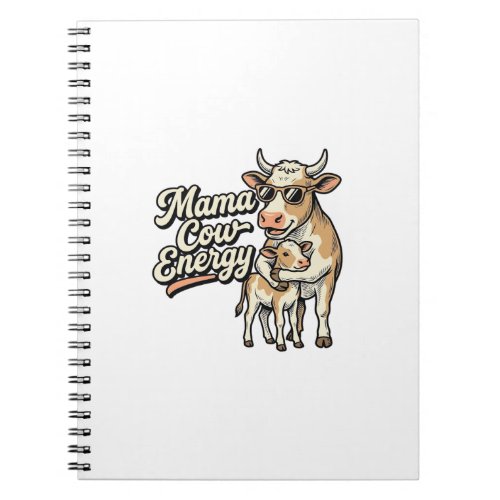 Mama Cow Shirt for Country Farm Moms Notebook