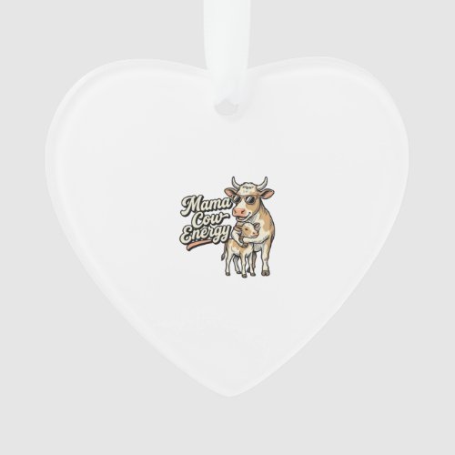 Mama Cow Shirt for Country Farm Moms Ornament