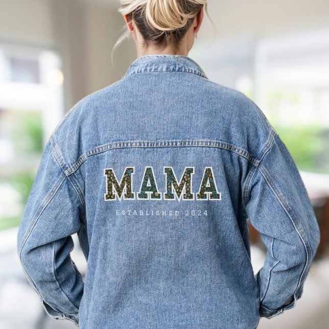 Mama customized year - trendy  denim jacket (Creator Uploaded)