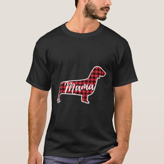 Mama Dachshund Dog T-Shirt (Front)
