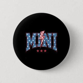 Mama Dada Mini 4th Of July American Family Matchin Button
