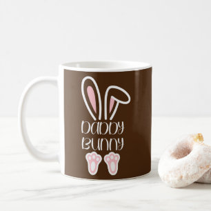 Mama Daddy Bunny Easter Day Dad Pregnant Mom Coffee Mug