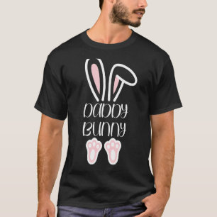 Mama Daddy Bunny Easter Day Dad Pregnant Mom Match T-Shirt