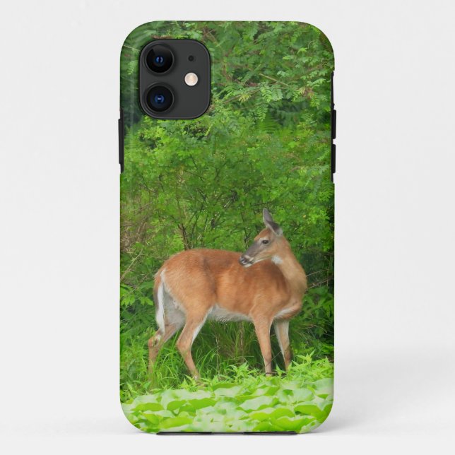 Mama Deer standing in Pond Case-Mate iPhone Case (Back)