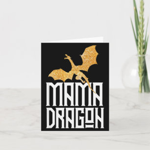 Mama Dragon Christmas Matching Family Tribe Mom Wi Card