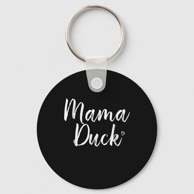 Mama Duck , Cute Duck, Mors Day, Gifts  Mom Keychain (Front)