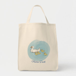 Mama Duck Personalized Shopping Tote Bag
