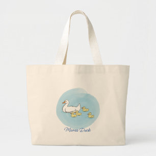 Mama Duck Personalized Shopping Tote Bag