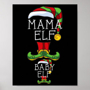 Mama Elf And Ba Poster