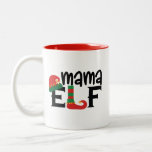 Mama Elf Two-Tone Coffee Mug<br><div class="desc">Mama Elf Coffee Mug</div>