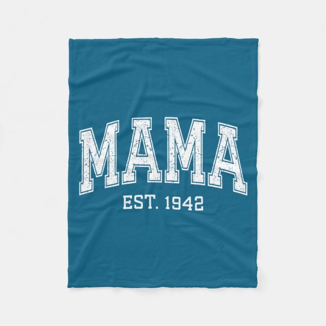 Mama Est 1942 Mom D Mothers Day Ized  Fleece Blanket (Front)