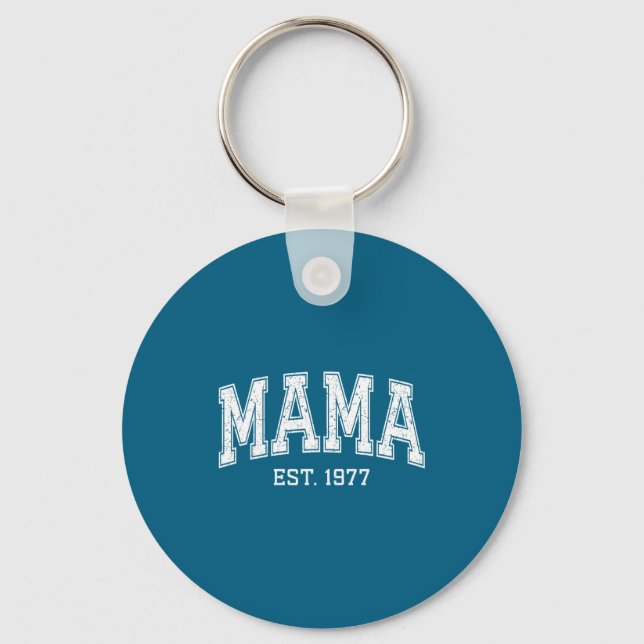 Mama Est 1977 Mom D Mothers Day Ized  Keychain (Front)