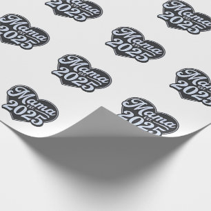MAMA est 2025 Pregnancy Mothers Day Mom To Be  Wrapping Paper