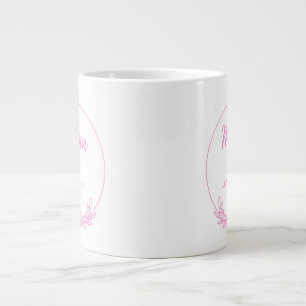 Mama Est.2025 shirt -Mother gift Pink Minimal -  Giant Coffee Mug