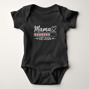 Mama est. 2026 Pregnancy Announcement Mom Baby Bodysuit