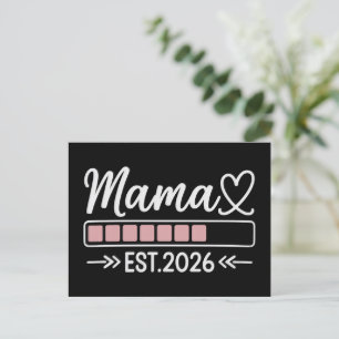 Mama est. 2026 Pregnancy Announcement Mom  Postcard