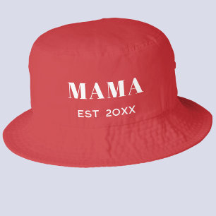 Mama Est 20XX Date Year Bucket Hat