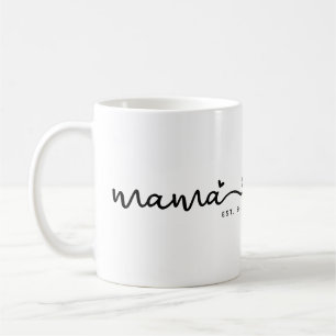 Mama Est. Chic Script Mother's Day Gift Coffee Mug