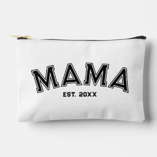 Mama Est. Custom Year Black Sport Style Accessory Pouch