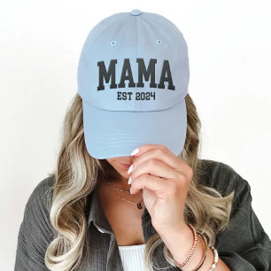 Mama Est Personalized Embroidered Baseball Cap