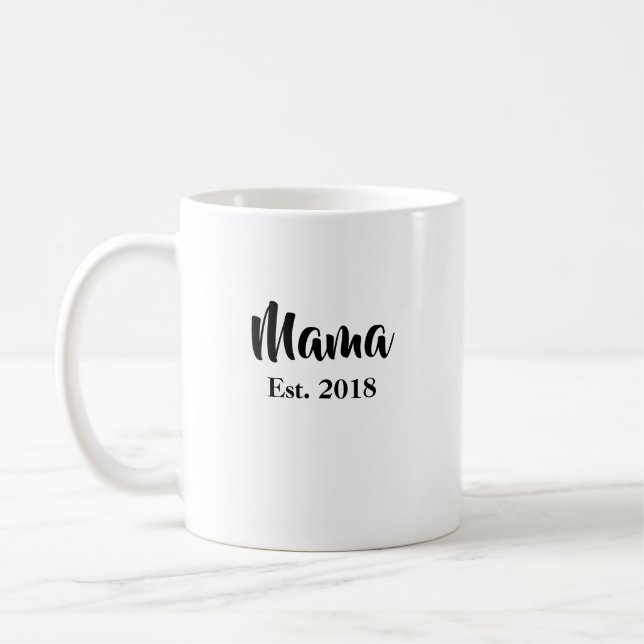 Mama Established 2018 Mug (Left)